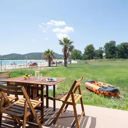 Saint John Luxury Seafront Villa Paralia Sikias Buitenkant foto